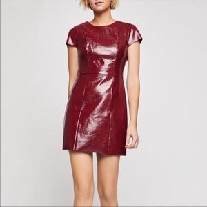 BCBGenaration NWT burgundy patent mini dress